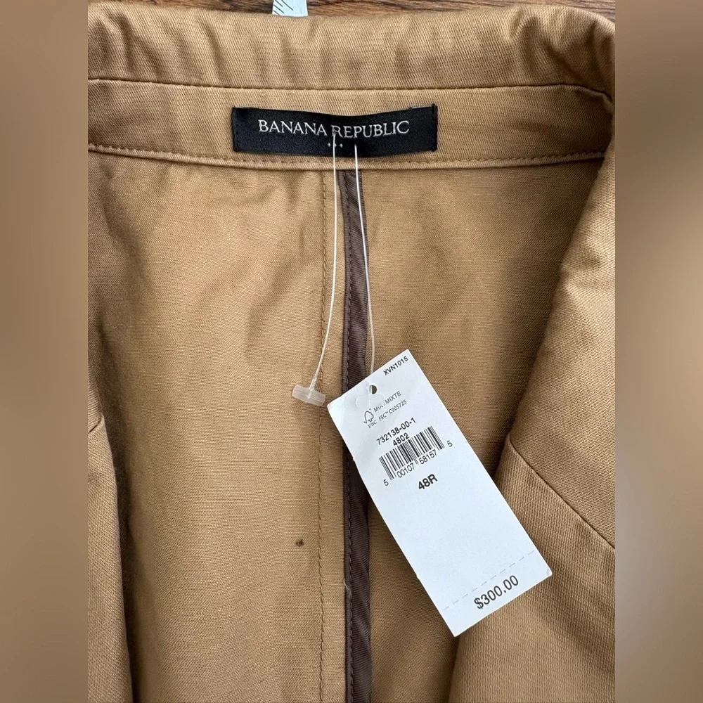 Banana Republic Mens Tailored Fit Tan Suit Jacket Size 48R